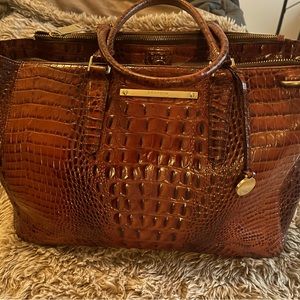 Authentic Brahmin Blake Satchel AND matching wallet. Great condition.